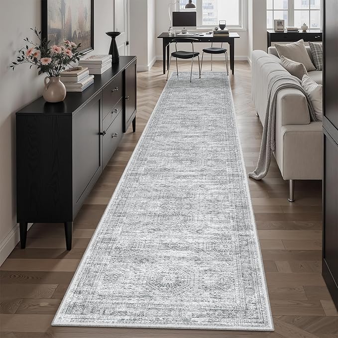 Runner Rug 2x12 Washable Non-Slip Hallway Runner Rugs by Soalmost