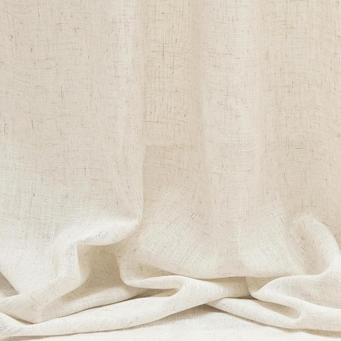 MYSKY HOME Kitchen Window Curtains Half Sheer Drapes 45 Inches Long, Boho - Image 8