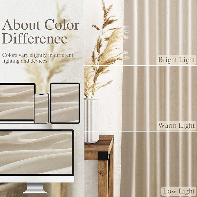 Nanspring 102 Inch Long Curtains - Image 3