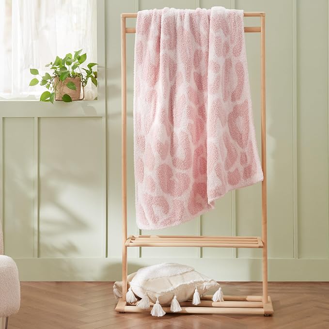 Bedsure Pink Leopard Throw Blanket, Gift - Image 7