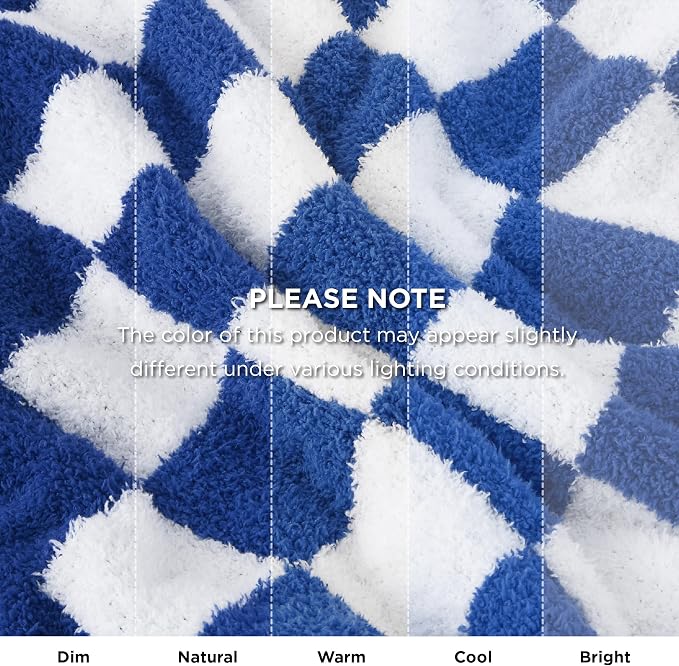 Bedsure Gentlesoft Checkered Twin Blanket - Image 8
