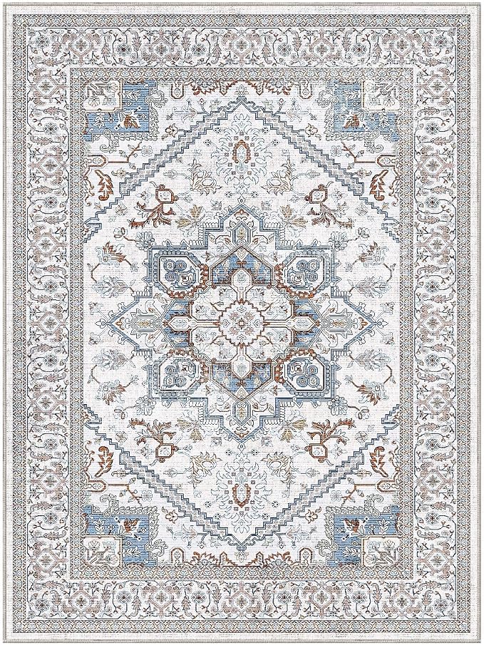 OPPODREAM Soft Neutral Area Rugs 9x12 Living Room, Washable Rugs 9x12 - Image 8