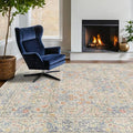 Hazo Haus Washable Dining Room Rugs, 7x9 Area Rug by HazoHaus
