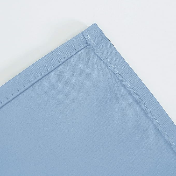 LEMOMO Sky Blue Thermal Blackout Curtains/38 x 84 Inch/Set of 2 Panels Room - Image 8