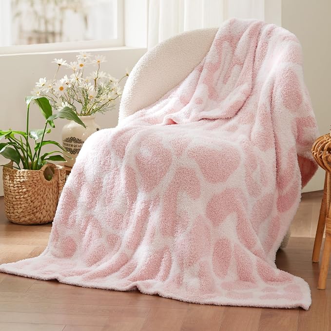 Bedsure Pink Leopard Throw Blanket, Gift - Image 2