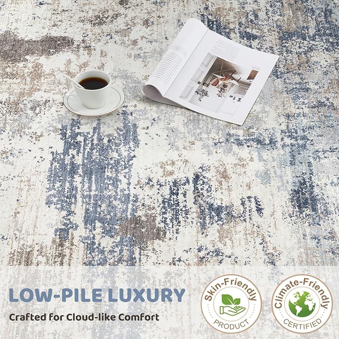 UERMEI 9x12 Area Rug Living Room Rugs Thickened - Image 8