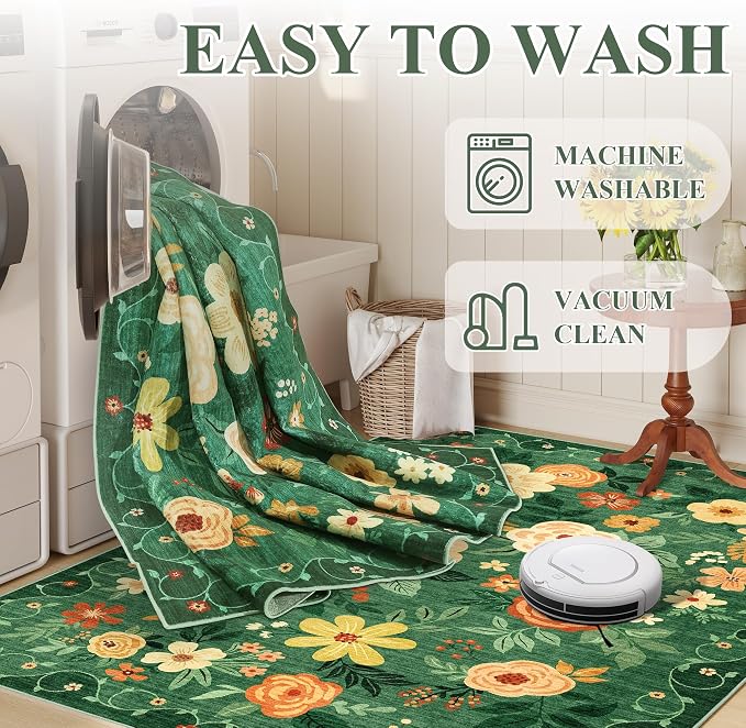 DUKINO 3x8 Kitchen Runner Rug, Washable Rug - Image 4