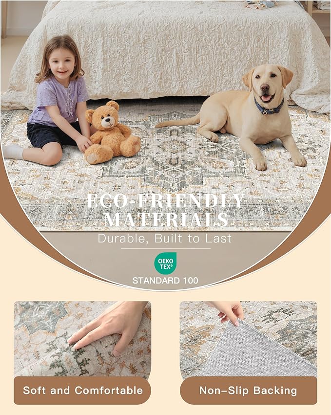 Madane Washable Runner Rug - Image 5