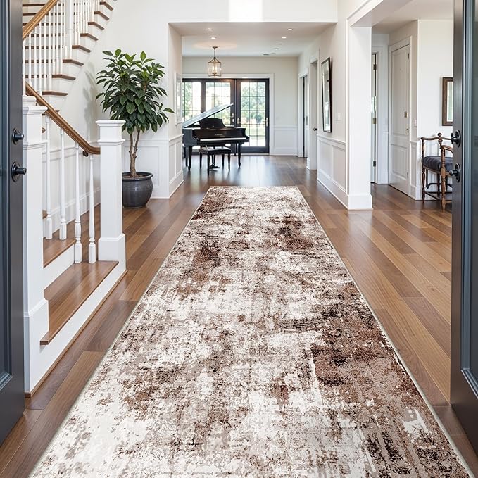 4x12 Runner Rug for Wide Hallway: Long Washable Runners for Entryway Living by WIEVEDENS