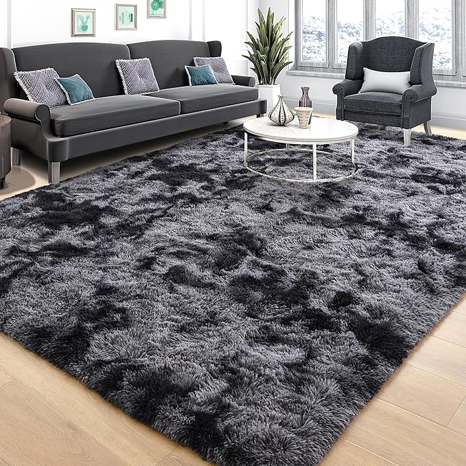 Tepook Soft Fluffy Rugs for Bedroom, 4x6 Area Rug for Living Room, Modern by Tepook