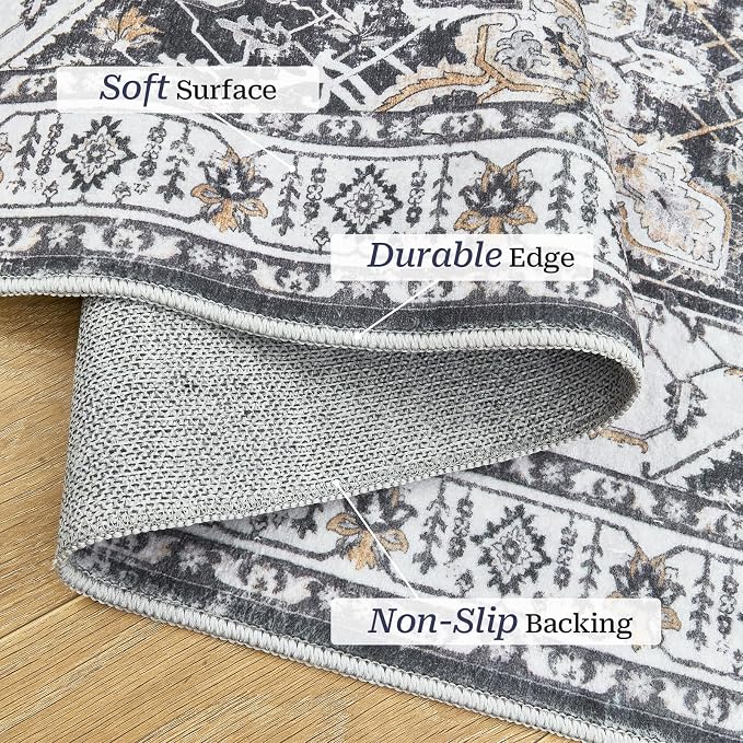 Madane Hallway Runner Rug 2x12, Extra Long Washable Runner Rugs - Image 3