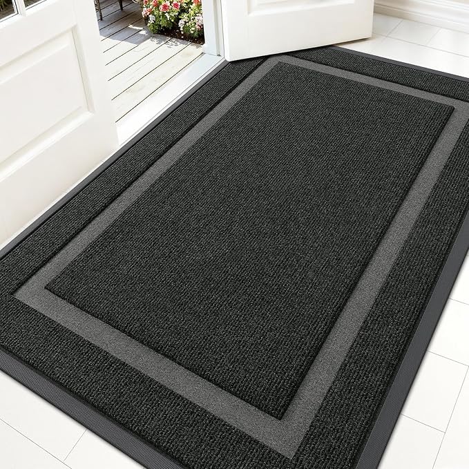 OLANLY Front Door Mat Indoor Outdoor Entrance, Waterproof All-Season, by OLANLY