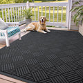 OLANLY Front Door Mat Outside Entrance 71x47, Heavy Duty Sturdy Natural Rubber by OLANLY