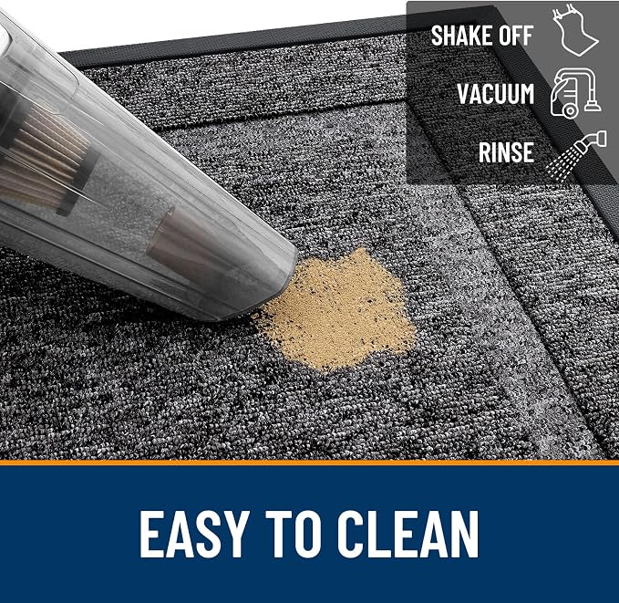 OLANLY Front Door Mat Outside 71x23, All-Season Heavy-Duty Rubber Doormat | - Image 5