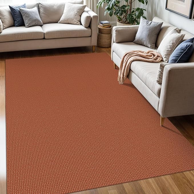 KOZYFLY Washable Area Rug 5x7 ft Rubber Backed Non Slip Rugs by KOZYFLY