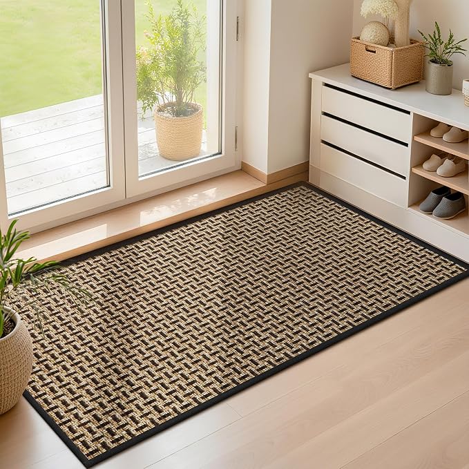 LEKEEPGO Door Mat Indoor Entrance 24"x47", Absorbent Indoor Door Mat Large by LEKEEPGO