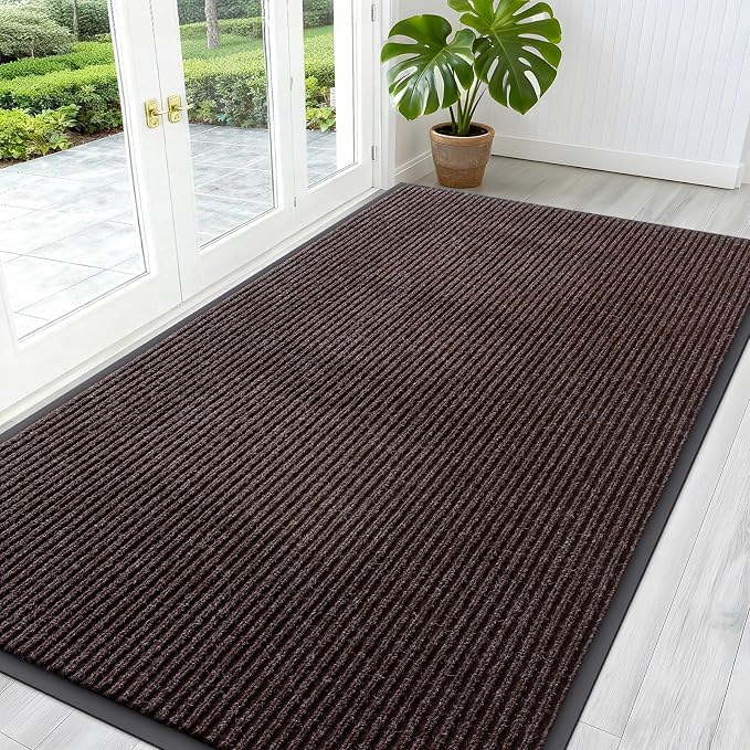 OLANLY Front Door Mat Indoor Outdoor Entrance, Waterproof Heavy Duty Doormat by OLANLY