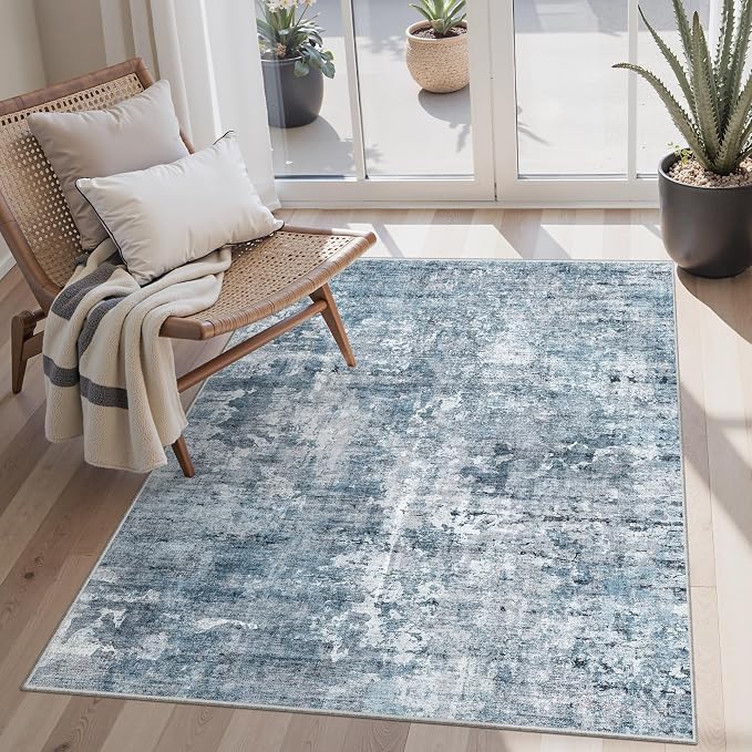 3x5 Rug, Small Area for Kitchen, Machine Washable Non-Slip Throw Rug, Vintage by Soalmost