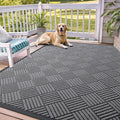 OLANLY Front Door Mat Outside Entrance 71x47, Heavy Duty Sturdy Natural Rubber by OLANLY