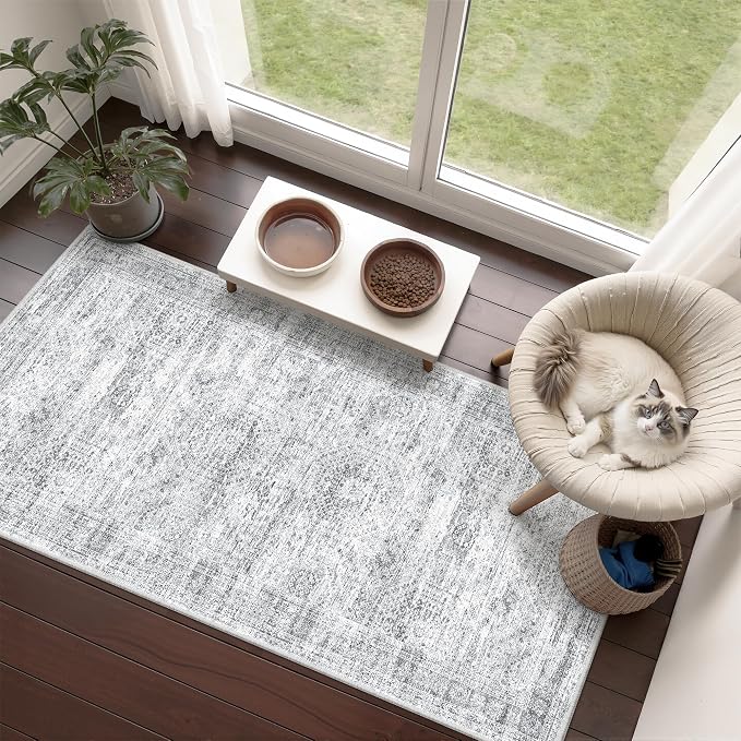 2x4 Washable Rug Runner for Bathroom, Soft Entryway Rug for Laundry Room - Image 3