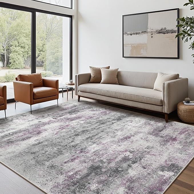 Area Rugs 8x10 for Living Room Bedroom, Modern Abstract Machine Washable Rug - Image 2