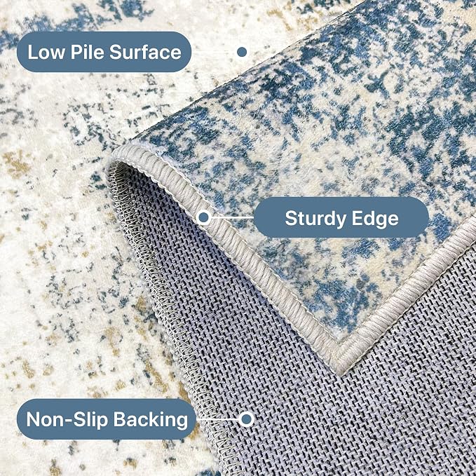 BEIMO Area Rugs 10x14 for Living Room Bedroom, Modern Abstract Machine Washable - Image 7