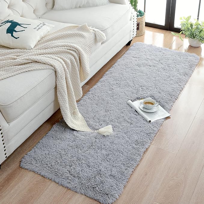 Chicrug Soft Runner Rugs for Bedroom Living Room Plush Fluffy Rug 3x10 Feet - Image 4