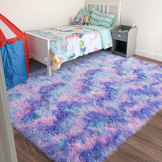 Rugs for Living Room 9x12, Soft Shaggy Modern Large Shag Area Rug for Bedroom - Image 2