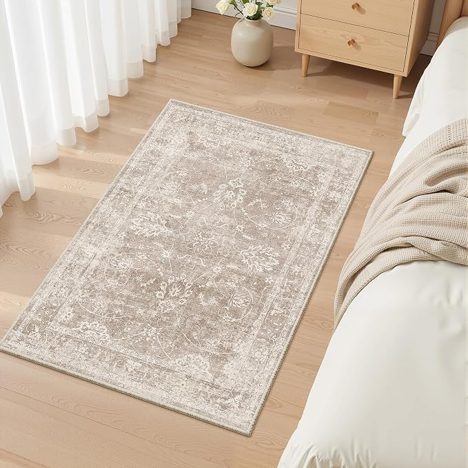 Madane 2x3 Washable Rugs for Entryway, Low Pile Non-Slip Small Area Rug Kitchen - Image 9