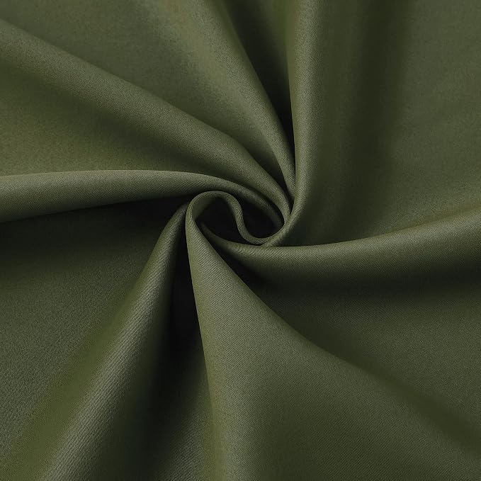 Dark Academia Olive Green Curtains Blackout - Image 6
