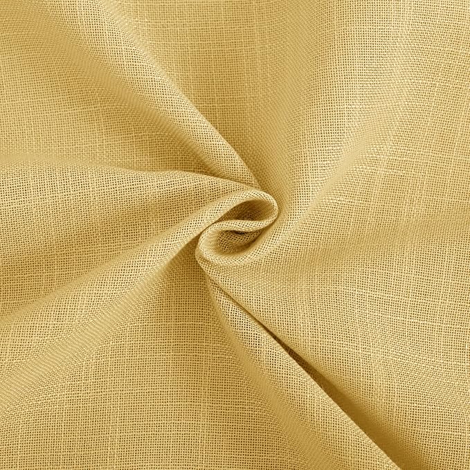 Gold Curtains for Living Room Back Tab Modern Farmhouse Semi Sheer Curtains 96 - Image 7