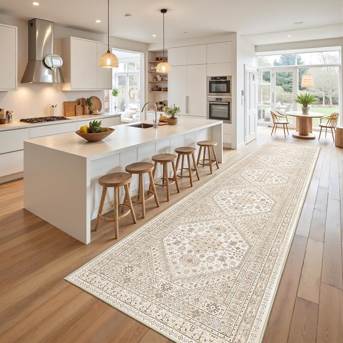 Carpet Runners for Hallway 12ft, Non-Slip Long Bathroom Rugs Runner for Kitchen - Image 3