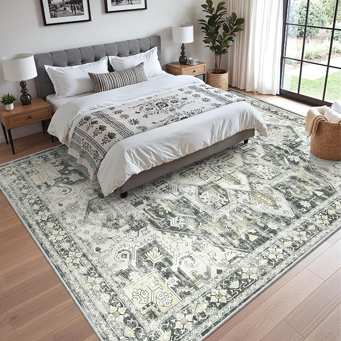 zesthome 9x12 Area Rugs, Stain Resistant Washable Rug, Ultra-Thin Rugs - Image 9