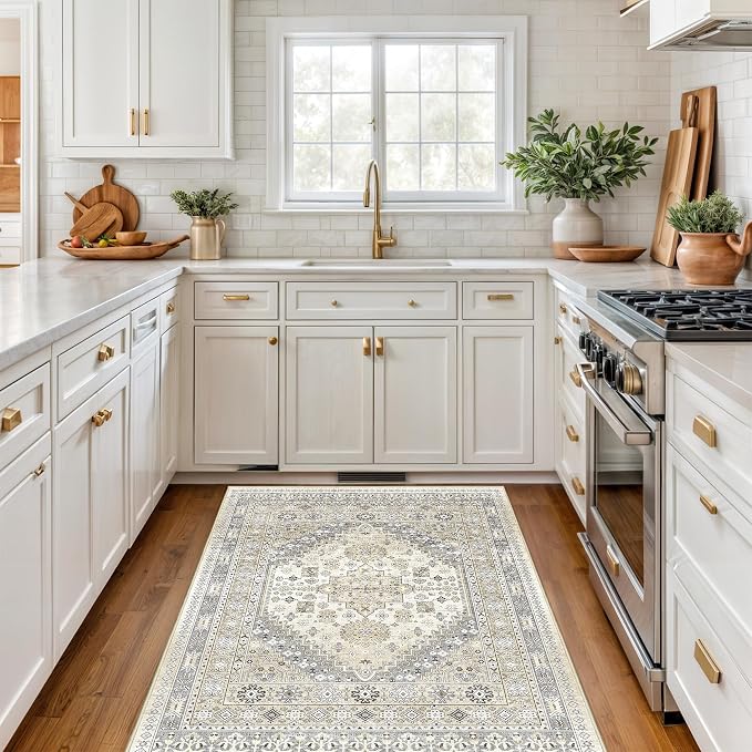 3x5 Washable Area Rug for Entryway, Kitchen Rugs Non Slip for Dining Room - Image 4