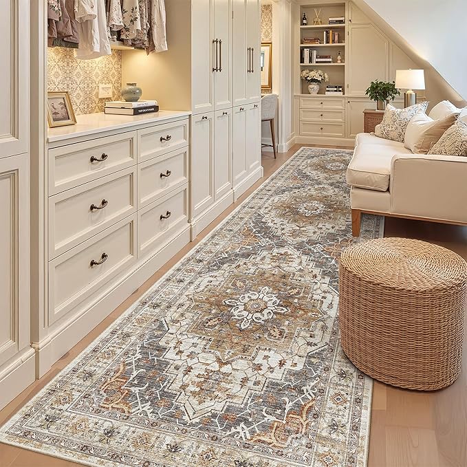 Madane 3x12 Hallway Runner Rug, Non Slip Washable 12ft Runner - Image 3