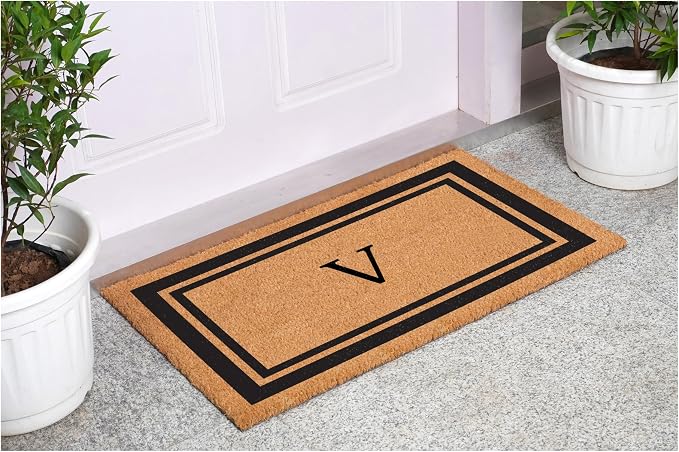Calloway Mills 152962436V Black Border 24" x 36" Monogram Doormat - Image 2