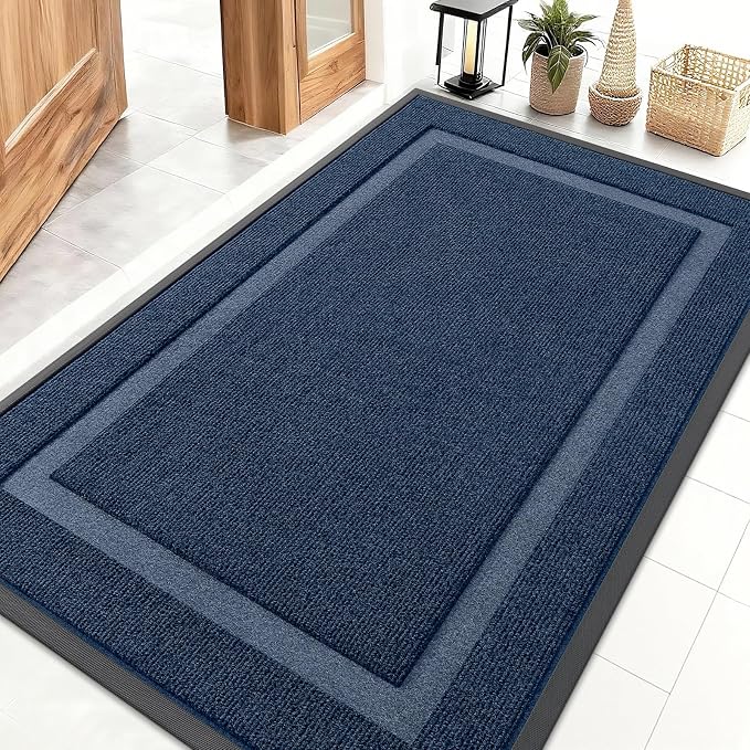 OLANLY Front Door Mat Indoor Outdoor Entrance, Waterproof All-Season, by OLANLY