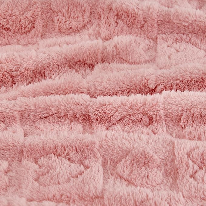 Yurhap Fleece Baby Blanket Heart Checkered Blanket, Ultra Soft Cozy Baby - Image 7