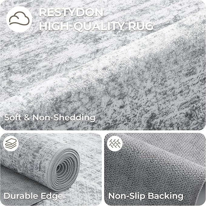 3x16 Washable Runner Rug for Hallway, Non-Slip Long Hallway Runner for Entryway - Image 7