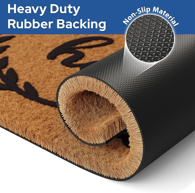 Barnyard Designs Natural Coco Coir Heavy Duty Backing Doormat - Image 5