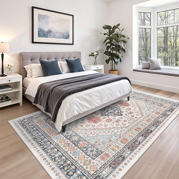 zesthome 5x8 Area Rugs for Living Room, Non-Slip Backing Washable Rugs - Image 9