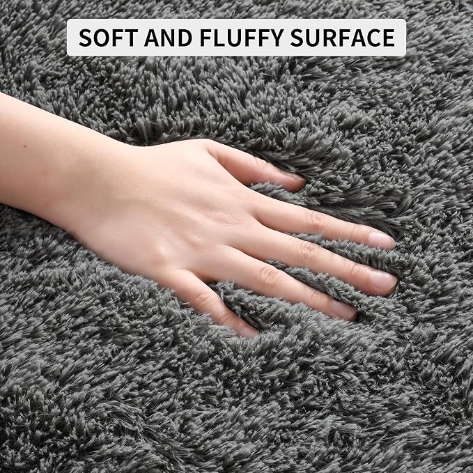 Tepook Soft Fluffy Rugs for Living Room, 5x8 Shaggy Area Rug for Bedroom - Image 7