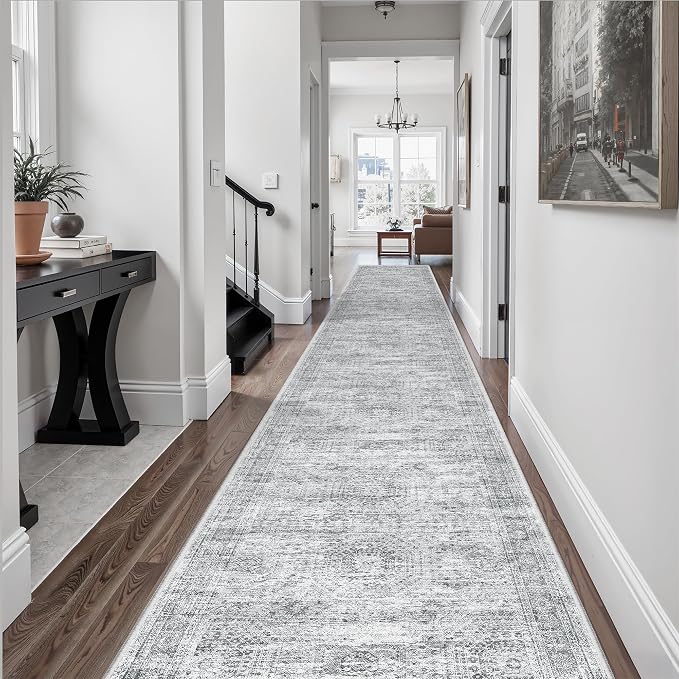 Runner Rug 2'6" x 14' Washable Non-Slip Runner Rugs - Image 2