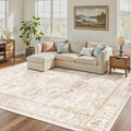 Madane 5x7 Area Rugs for Living Room, Washable Vintage Natural Rug by Madane