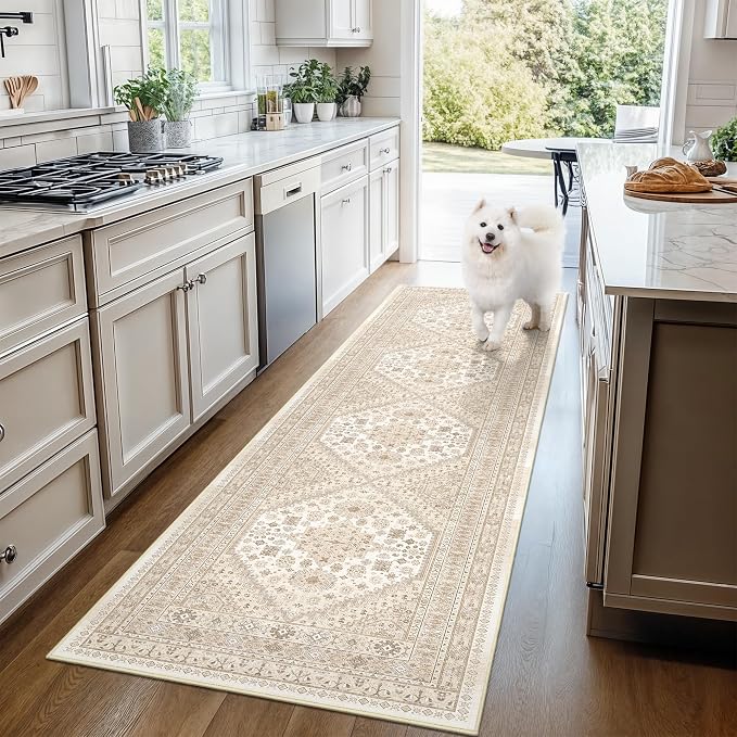 Carpet Runners for Hallway 12ft, Non-Slip Long Bathroom Rugs Runner for Kitchen - Image 9