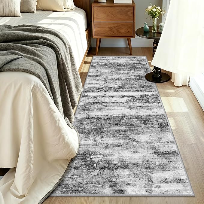 2x10 Runner Rug Non-Slip，Modern Abstract 10ft Washable Runner Rugs - Image 7