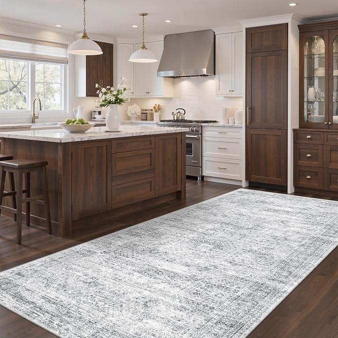 4x8 Rug for Bedroom, Wide Runner Rug for Hallway, Non Slip Washable Runner Rug - Image 3