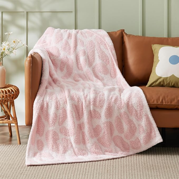Bedsure Leopard Throw Blanket for Couch, Knit Plush Throw Blanket - Image 2