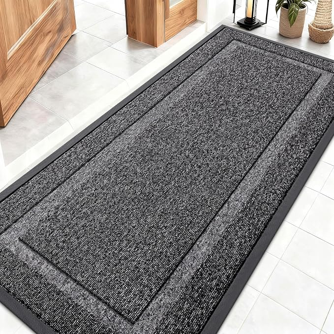 OLANLY Front Door Mat Indoor Outdoor Entrance, Waterproof All-Season, by OLANLY