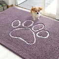 OLANLY Dog Door Mat for Muddy Paws 48x30, Paw Print Design, Absorbs Moisture by OLANLY